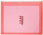 JAM PAPER Plastic Envelopes with Zip Closure - Letter Booklet - 9 3/4 x 13 - Red - 12/Pack - Image 3