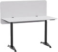 47.2" Clamp-on Desk Dividers, Acoustic Privacy Panel, Light Grey by MORDEER