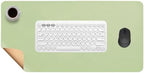 Dual-Sided Office Leather Cork Desk Mat Waterproof Non Slip Large Mouse Pad by Unknown