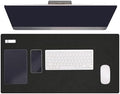 PATIKIL 47.2" x 23.6" Large Felt Desk Pad Protector, Non-Slip Desk Mat Full Table Mouse Pad Keyboard Mats for Laptop Computer Writing Desk Table Gaming Home, Black by PATIKIL