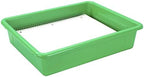 Storex Letter Size Flat Storage Tray – Organizer Bin for Classroom, Office and Home, Green, 5-Pack (62520A05C) - Image 5