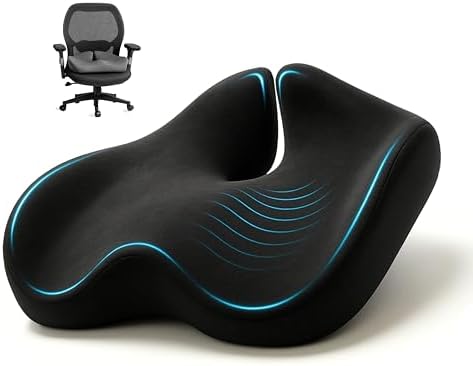 Office Chair Cushion for Back & Tailbone, Sciatica Pain Relief Pillow by Sitcushion