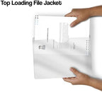 Frosted Clear Plastic Folders with Closed Sides, Doctor Stuff, Letter Size, Clear Front Top Loading Job Jacket, Documents Holder for Office, High School and Medical Files, Pack of 50 - Image 5