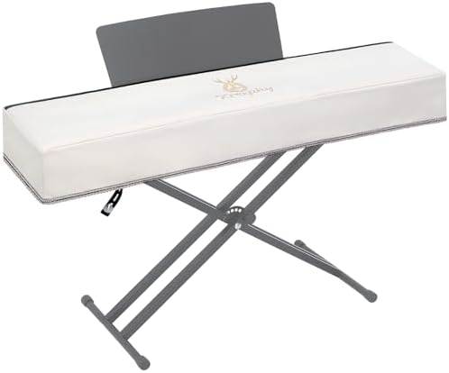 Piano Keyboard Dust Cover with Music Stand Opening of Zipper Design, Dust Proof Cover Compatible for Yamaha DGX670 88 Keys Digital Pianos Keyboards KBP Series Electronic Keyboards by Zreephy