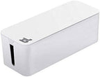 Bluelounge CableBox Cable and Cord Management System - Set of 1 Large and 1 Mini Box - White - Image 2