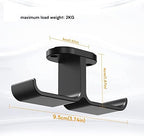 Headphone Stand/Headset Holder Headphone Hanger Stand Under Desk Hook 360° Rotation Ball Plunger Hanger Aluminum Stick-On Adhesive Dual Headsets Holder Mount PC Gaming Accessories PC Gaming Headset St - Image 2