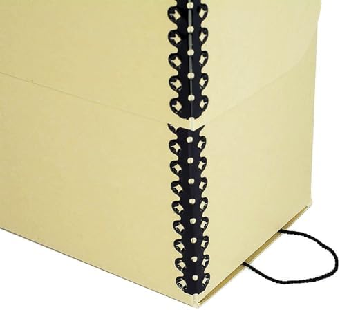 Lineco Archival Document Storage Box, Tan, 12.5" x 10.5" x 5" - Image 4