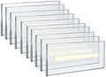 Azar Displays 122015 Self Adhesive Clear Acrylic Wall Sign Holder Frame 5.5" W x 2.5" H - Landscape/Horizontal, 10-Pack by AzarDisplays