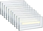Azar Displays 122015 Self Adhesive Clear Acrylic Wall Sign Holder Frame 5.5" W x 2.5" H - Landscape/Horizontal, 10-Pack by AzarDisplays