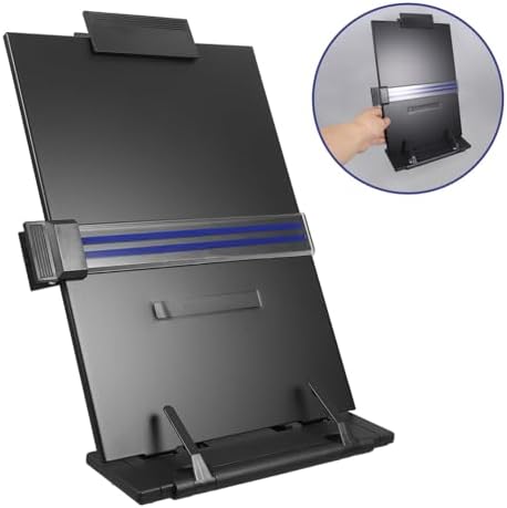 Adjustable Reading Stand Desktop Copy Holder with Ruler - Image 7
