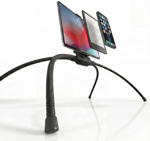 MaxPro Universal Tablet and Phone Stand for Bed — Patented Hands-Free Holder with Flexible Gooseneck Legs, 5 Viewing Angles, Fits Any iPad, Tablet, or Phone with or Without Case by Tablift
