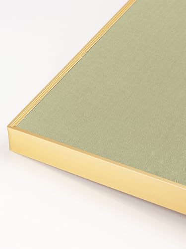 Fabric Bulletin Board 30x20 inches, Golden Aluminum Framed Wall Pin Board - Image 5