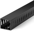 1.4"H x 1.6"W Cable Raceway, 12ft Under Desk Wire Management Channel, Black by ZhiYo
