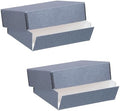 Lineco, 9.5 x12.5 inch Archival Print Storage Box, 3" Deep, Gray, Pack of 2 by Lineco