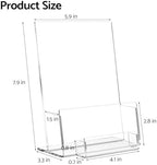 HIIMIEI Brochure and Business Card Holder: Acrylic Flyer Holder 5.5 x 8.5 - Image 7