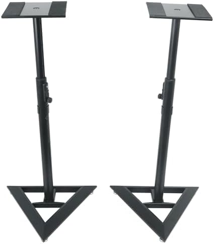 Rockville RSM3 27.5"-43.3" Studio Monitor Bookshelf Speaker Stands, Pair - Image 5