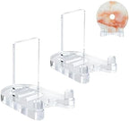 2 Pack Acrylic Easel Display，Plate Stand for Display，Adjustable Clear Display Holder for 4" to 8" Platter, Book, Card, Frame, Picture, Artwork, Plaque ( Small-2pcs 4"-8") by Unknown