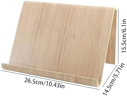 Wooden Tablet Stand, Stable Desktop Holder for Cell Phone - Image 5