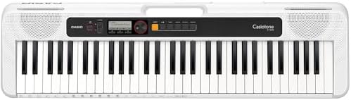 Casio Casiotone CT-S200 61-Key Portable Keyboard- White Bundle with Stand, Headphones, AC Adapter and Polishing cloth - Image 2