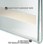 Azar Displays 122015 Self Adhesive Clear Acrylic Wall Sign Holder Frame 5.5" W x 2.5" H - Landscape/Horizontal, 10-Pack - Image 4