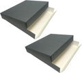 Lineco Drop Front Archival Storage Box, 16.75x20.75x3 in, Gray, 2 Pack by Lineco