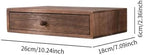 Wood Desktop Organizer Office Supplies Organizer with Drawer Versatile Cosmetic Organizer for Sticky Notes Stamps Paper Clips, 1 drawer - Image 4