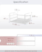 Nxconsu Under Shelf Basket 2 Pack, Cabinet Storage Organizer, 11" White - Image 2