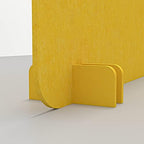 Escape 16" Freestanding Desk Divider | Eco-Friendly Acoustic Privacy Screen | Noise Reducing Desk Partition | 71" Wide | Peacock - Image 3