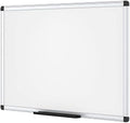 VIZ-PRO Dry Erase Board/Magnetic White Board, 48 X 32 Inches, Silver Aluminium Frame by VIZ-PRO