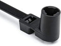 HellermannTyton T120RSM0HIRK2 Stud Mount Tie for 1/4", 120lb Tensile, 16.0" Long, PA66HIRHSUV, Black, 50/pkg (One Pack) by Hellermann+Tyton