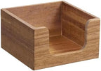 2pcs Acacia Wood Sticky Note Holder for Desk, Rustic Business Card Box Dispenser - Image 3