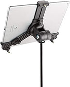 K&M - Konig & Meyer 19790.516.55 - Universal Tablet iPad Holder for Mic Stand - Switch Landscape to Portrait - Professional Grade for all Musicians - Studio or Remote Home Use - German Made - Black - Image 4