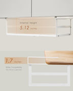 Under Shelf Storage Basket, 2-Pack Under Cabinet Shelf Organizer - Image 4