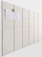 Cork Board 24 x36 Alternative - 6 Pack Felt Wall Tiles with Safe Removable Adhesive Tabs, Cork Boards for Walls Cork Board for Home Office Pin Board Tack Board - Beige by DesignerManufacturerofInnovativeBulletinBoardSolutionsforHomeOffice