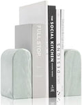 Luxury Marble Bookends for Shelves, 13LB Heavy Duty Marble Book Ends by Faticdorr