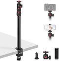 NEEWER Camera Desk Mount with Holder & 360° Ball Head, 17"-40"/43-102cm Telescopic C Clamp Table Light Stand 1/4" Screw, Desktop Stand 6.6lb/3kg Max Load for DSLR Camera, Webcam, Ring Light,TL283 by Neewer