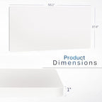 VIVO White 55 x 28 in Solid Table Top, DESK-TOP55-28W - Image 3