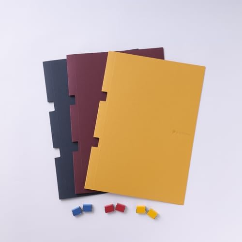 SlideNoteArchive ASACA4T-SP Slide Note Archive, Set of 3 Colors, Slide Clips, PageBase Accessories, Made in Japan, Punchless, Holds 20 Copy Papers, Business by Unknown