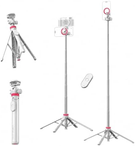 ULANZI MT44M Auto Open Magnetic Phone Tripod, 59" Selfie Stick with Remote by ulanzi