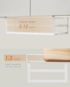Under Shelf Storage Basket, 2-Pack Under Cabinet Shelf Organizer - Image 4