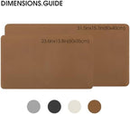 Fenge Desk Pad Mat for Home & Office, 31.5” x 15.7”, Taupe - Image 2