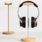 Headphone Stand/Desktop Headset Holder–Crafted from Solid Wood and Aluminum Alloy,supports up to 10kg,suitable for Recording Studios and Various Desktop Setups(Silver) - Image 6