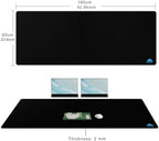 Cacoy 63" x 24" Giant Mouse Pad, Oversized Gaming Computer Mouse Mat, Black - Image 2