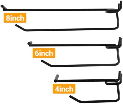 Polmart Heavy Duty 4" Pegboard Double-Bar Hooks (4-inch, 50-Pack) - Image 5