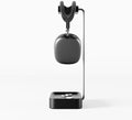 Raico Headphone Stand with Catchall Tray Base Premium Showpiece Headset Holder with Storage Solid Wood (Black Wood) by RAICO