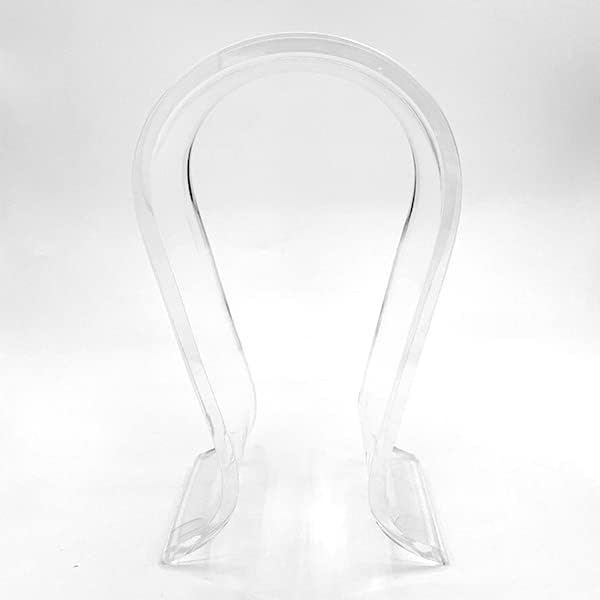 Indies Ltd. 8mm Thick Clear Acrylic Headphone Stand Omega Design Headphone Stand Gaming Headset Holder Desk Display Hanger Beautiful Storage Acrylic Glass Ear Headphones Interior Flattering (Single Piece) by Unknown