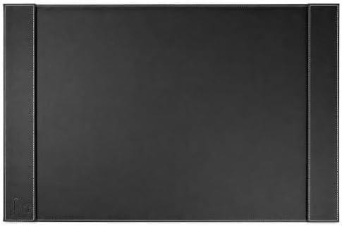 Sumac Premium Vegan Leather Desk Pad 34x20 inch - Large Office Desk Mat Waterproof Multi-Functional Desk Protector Mouse Pad (Black) by Unknown