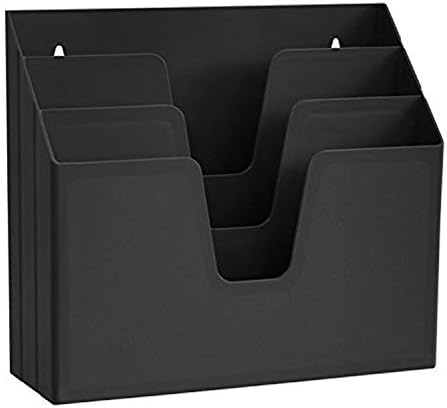 Acrimet Horizontal Triple File Folder Organizer Sorter, Letter Size, Black by Organizingyourlife