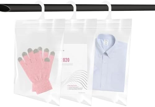 30 Pack Hanging Storage Bags, Headphone Storage Classroom Large Hook Clear Plastic Bags for Classroom Library and Pharmacy Use (6.29 * 10.62 Inches) - Image 2