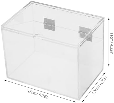 Index Card Box with Hinged Lid and Sign Slot Acrylic - Image 2